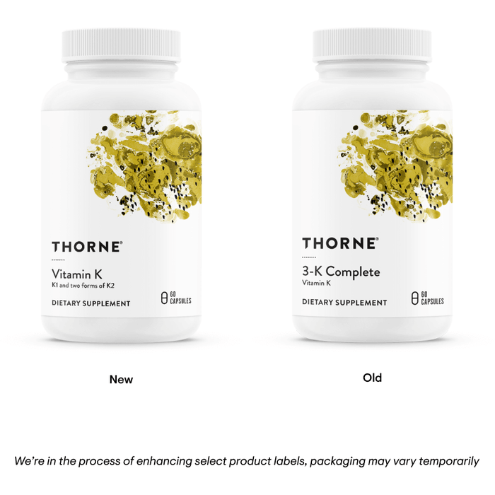 Vitamin K (60 Capsules)-Thorne-Pine Street Clinic