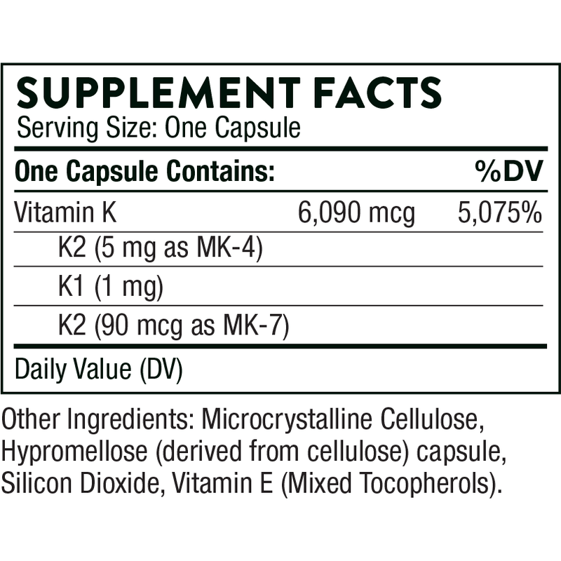 Vitamin K (60 Capsules)