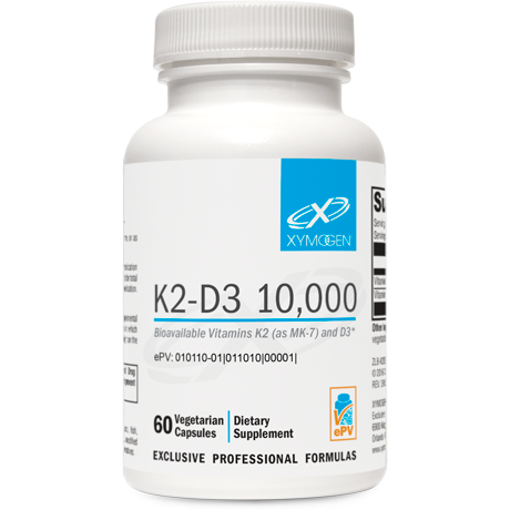 K2-D3 10,000-Vitamins & Supplements-Xymogen-60 Capsules-Pine Street Clinic