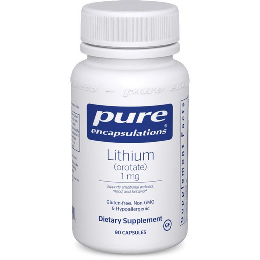Lithium (orotate) (1 mg) (90 Capsules)-Vitamins & Supplements-Pure Encapsulations-Pine Street Clinic
