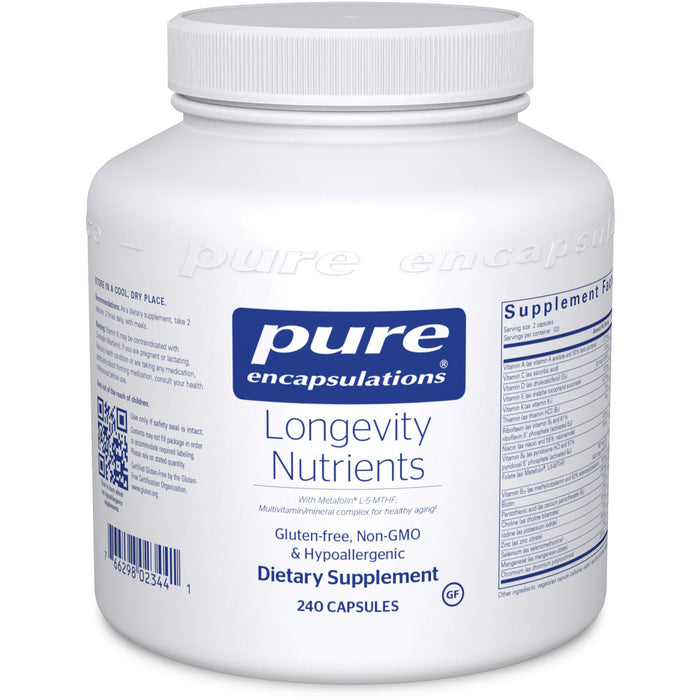 Longevity Nutrients-Vitamins & Supplements-Pure Encapsulations-240 Capsules-Pine Street Clinic