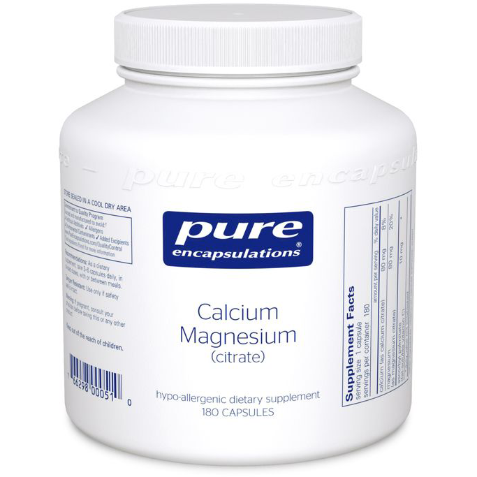 Calcium Magnesium (citrate)-Pure Encapsulations-Pine Street Clinic