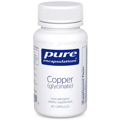 Copper (glycinate) (60 Capsules)-Vitamins & Supplements-Pure Encapsulations-Pine Street Clinic