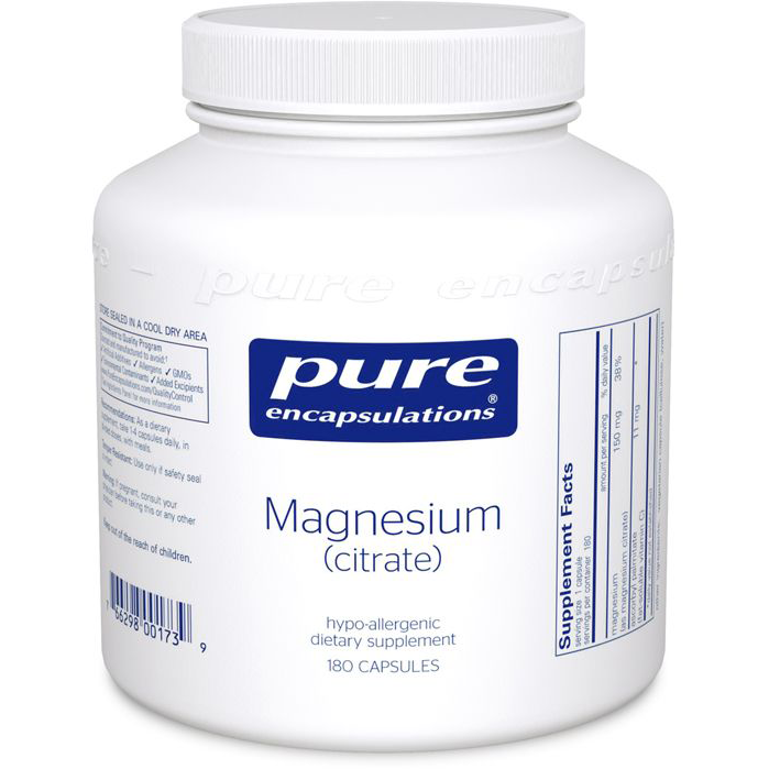 Magnesium (citrate)-Vitamins & Supplements-Pure Encapsulations-90 Capsules-Pine Street Clinic