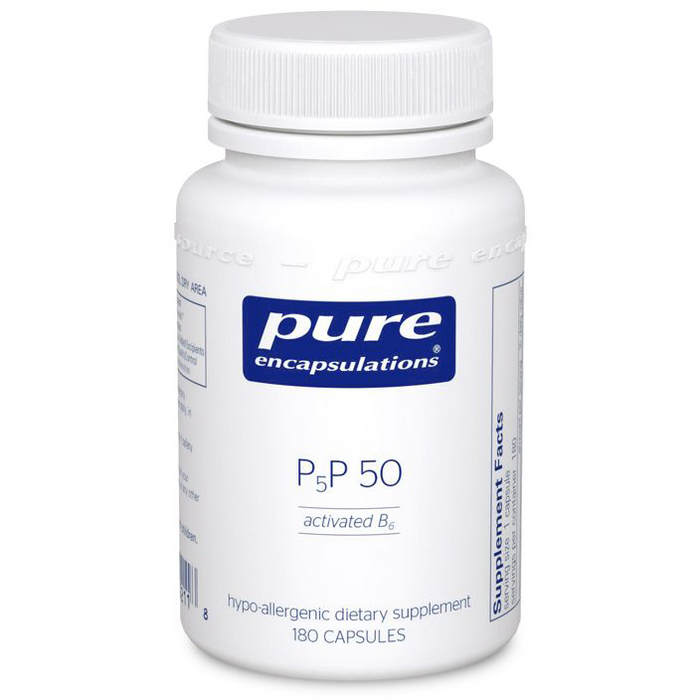 P5P 50 (activated vitamin B6)-Vitamins & Supplements-Pure Encapsulations-180 Capsules-Pine Street Clinic