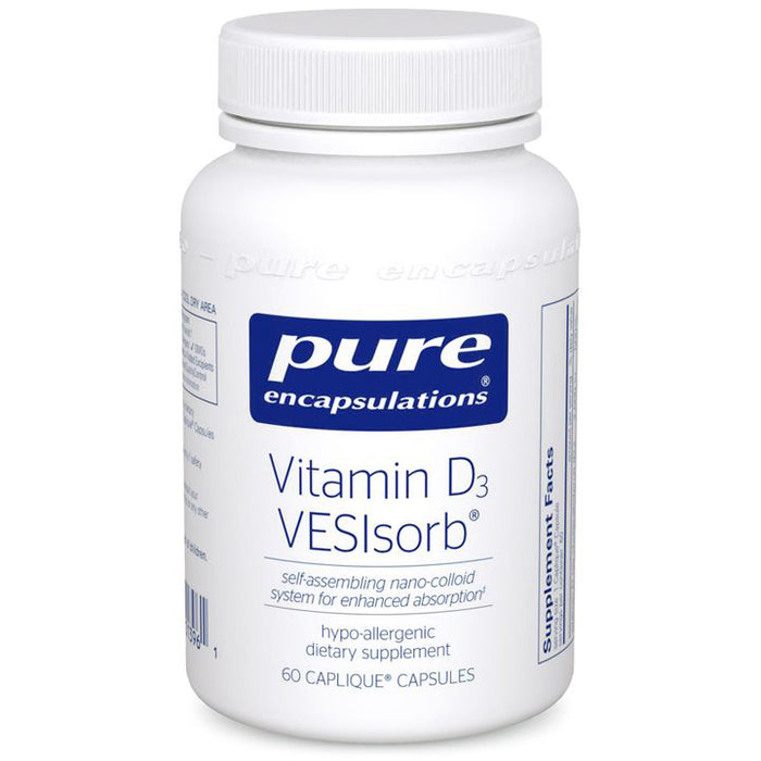 Vitamin D3 VESIsorb (60 Capsules)-Vitamins & Supplements-Pure Encapsulations-Pine Street Clinic