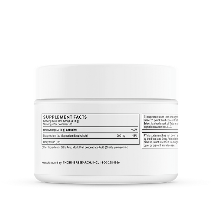 Magnesium Bisglycinate Powder (187 Grams)-Vitamins & Supplements-Thorne-Pine Street Clinic