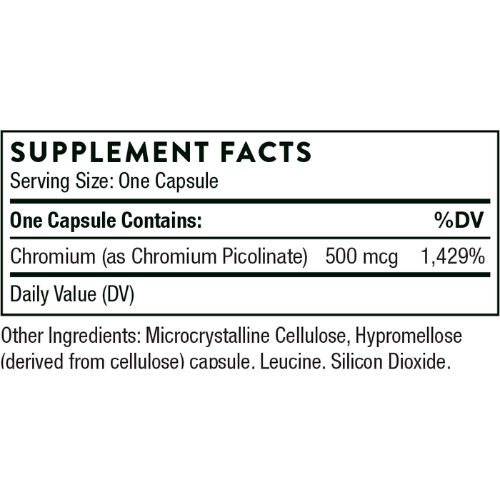 Chromium Picolinate (60 Capsules)-Vitamins & Supplements-Thorne-Pine Street Clinic