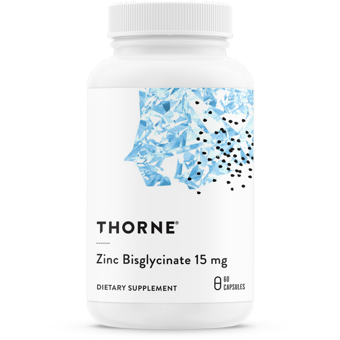 Zinc Bisglycinate (60 Capsules)-Vitamins & Supplements-Thorne-15 mg-Pine Street Clinic