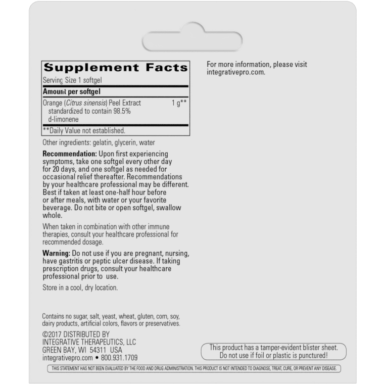 D-Limonene (10 Softgels)
