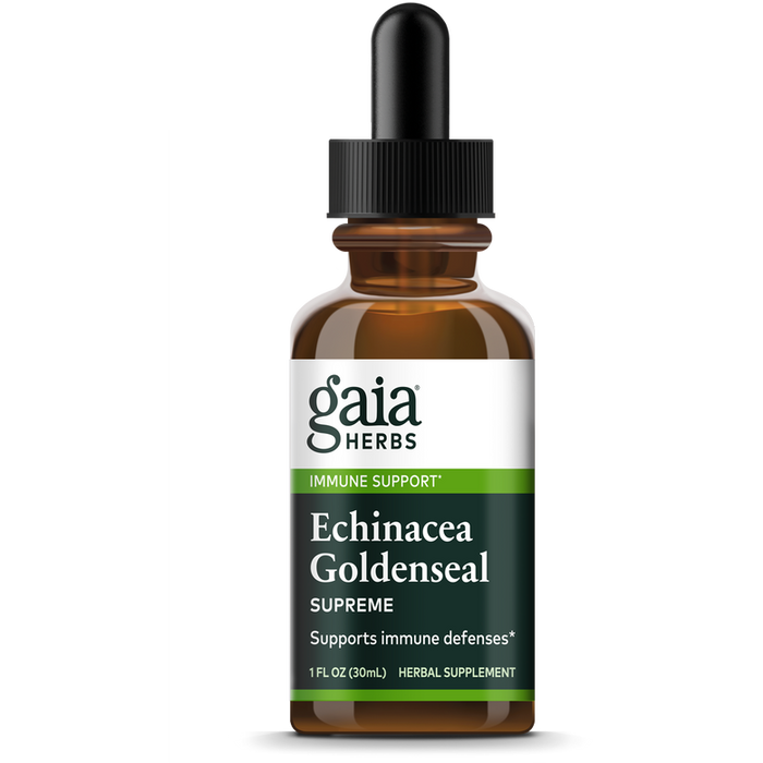 Echinacea - Goldenseal Supreme (1 oz)-Vitamins & Supplements-Gaia PRO-Alcohol Based-Pine Street Clinic