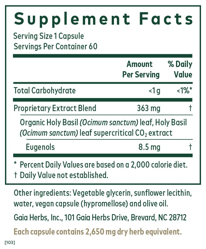 Holy Basil (60 Capsules)