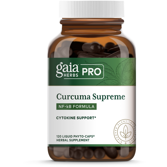 Curcuma Supreme NK-kB Formula (formerly Curcuma NF-kB: Turmeric Supreme)-Vitamins & Supplements-Gaia PRO-120 Capsules-Pine Street Clinic