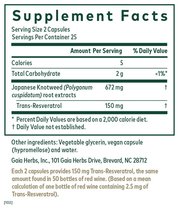 Resveratrol 150 (50 Capsules)