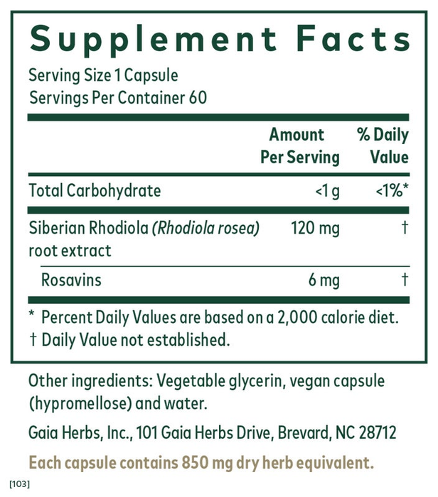 Rhodiola (60 Capsules)