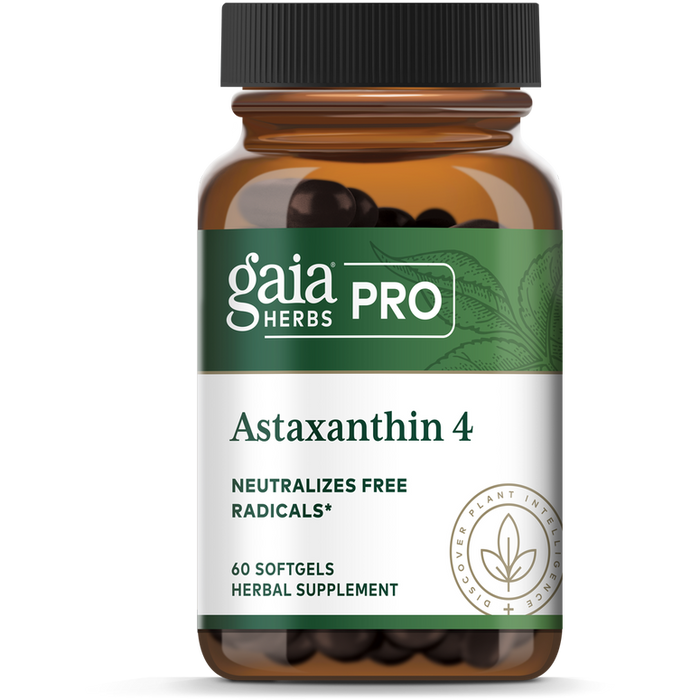 Astaxanthin (4 mg) (60 Softgels)                      (60 Capsules)-Vitamins & Supplements-Gaia PRO-Pine Street Clinic
