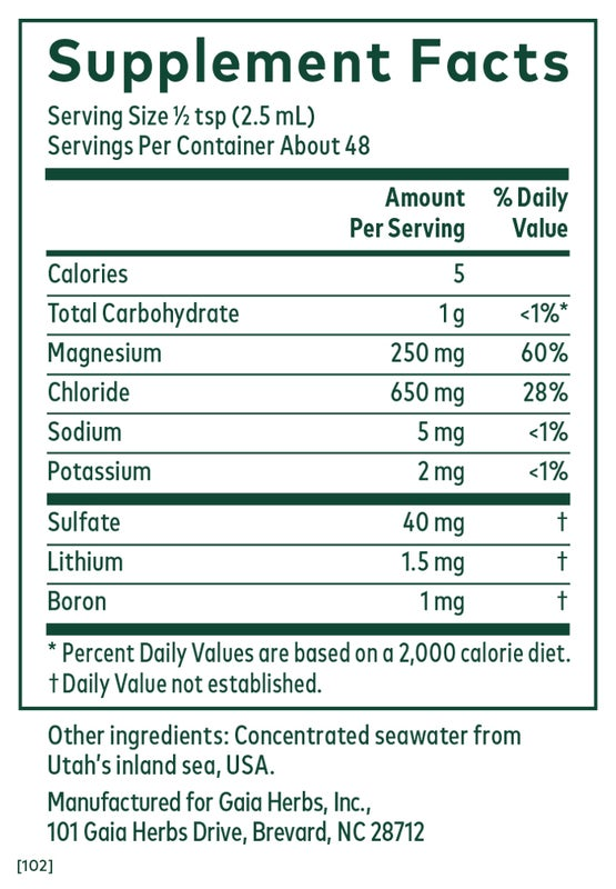 Liquid Magnesium with Trace Minerals (4 oz)