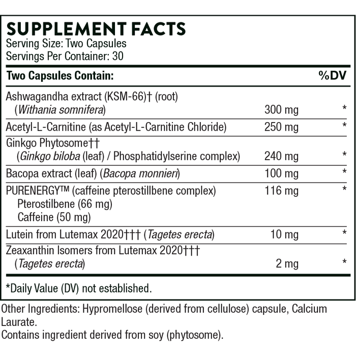 Memoractiv (60 Capsules)-Vitamins & Supplements-Thorne-Pine Street Clinic