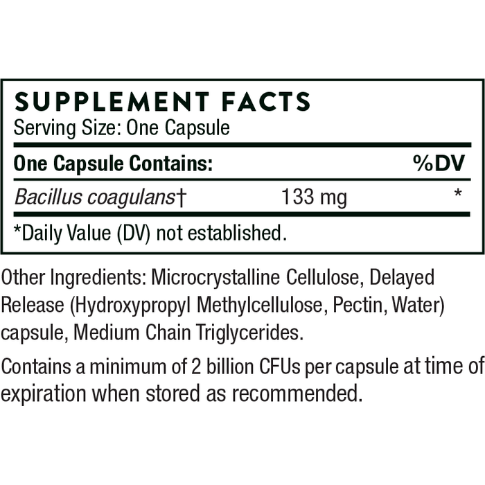 Bacillus Coagulans (60 Capsules)-Vitamins & Supplements-Thorne-Pine Street Clinic