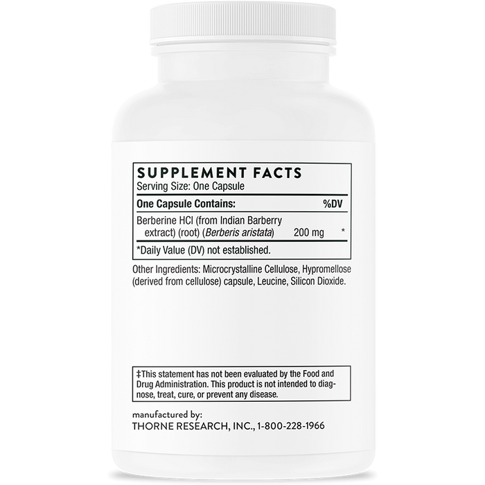 Berberine (200 mg) (60 Capsules)-Vitamins & Supplements-Thorne-Pine Street Clinic