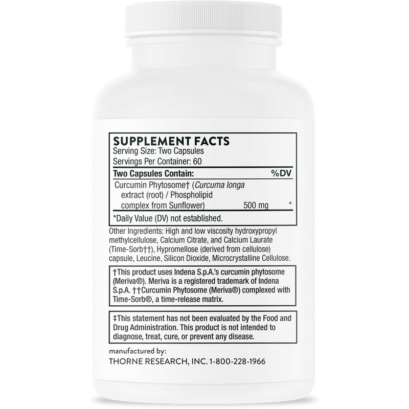 Curcumin Phytosome - Sustained Release (120 Capsules)