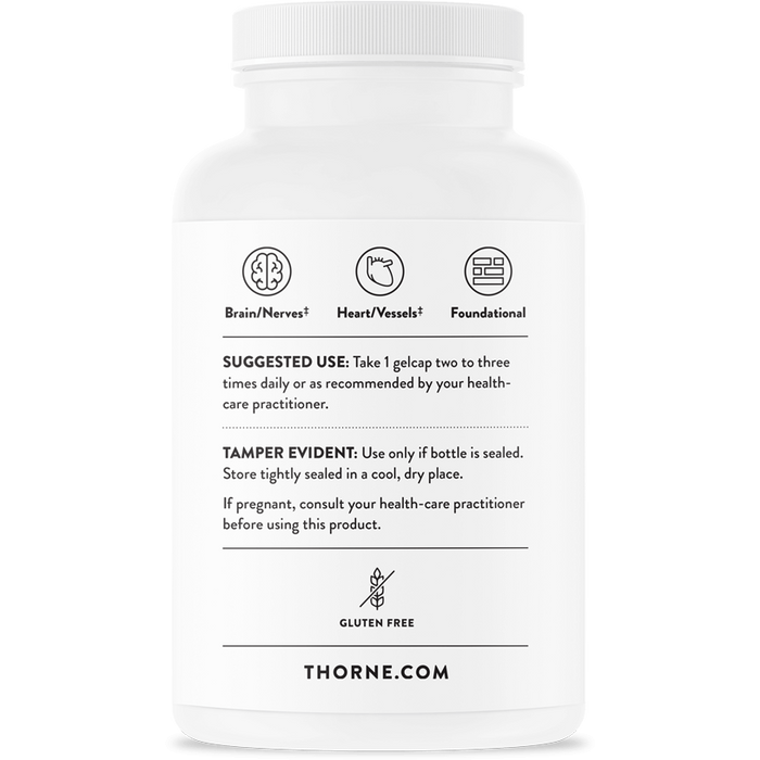 Omega-3 with CoQ10 (90 Gelcaps)-Vitamins & Supplements-Thorne-Pine Street Clinic