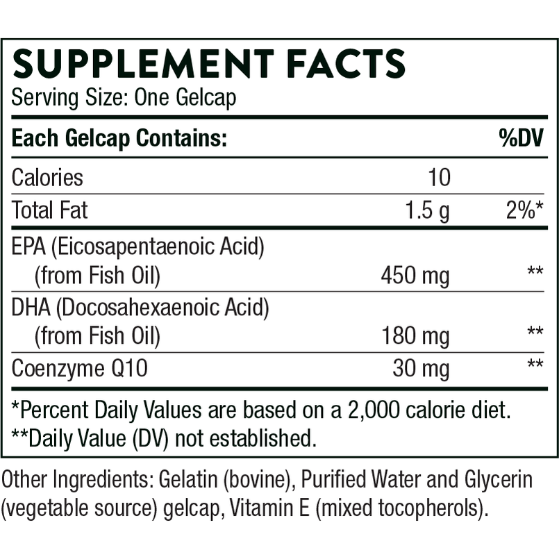 Thorne Omega3 with CoQ10 90 Gelcaps — Pine Street Clinic