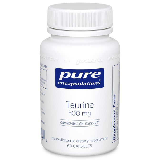 Taurine (500 mg) (60 Capsules)-Pure Encapsulations-Pine Street Clinic