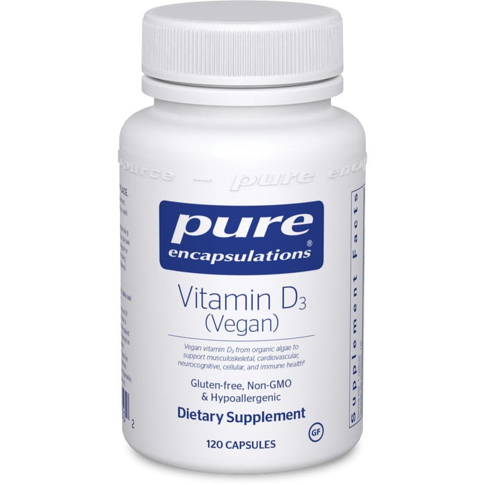 Vegan Vitamin D (2000 IU) (120 Capsules)-Vitamins & Supplements-Pure Encapsulations-Pine Street Clinic