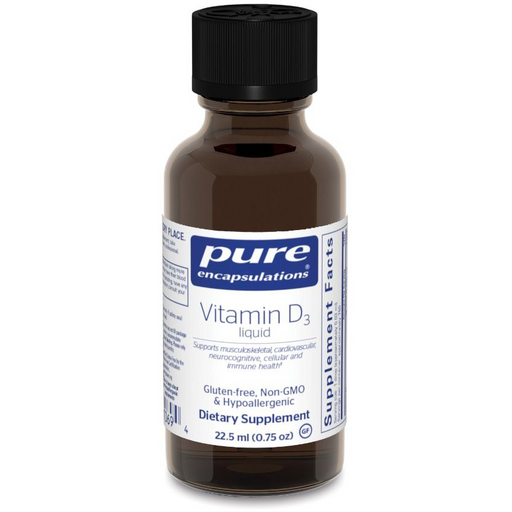 Liquid Vitamin D3 (22.5 ml)-Vitamins & Supplements-Pure Encapsulations-Pine Street Clinic