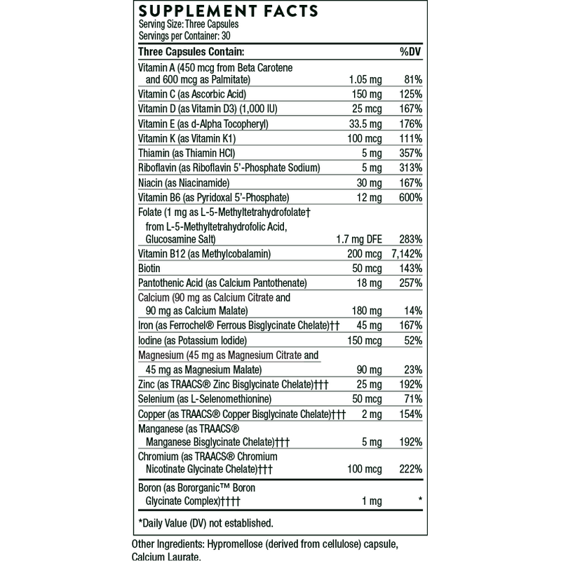 Basic Prenatal (90 Capsules)