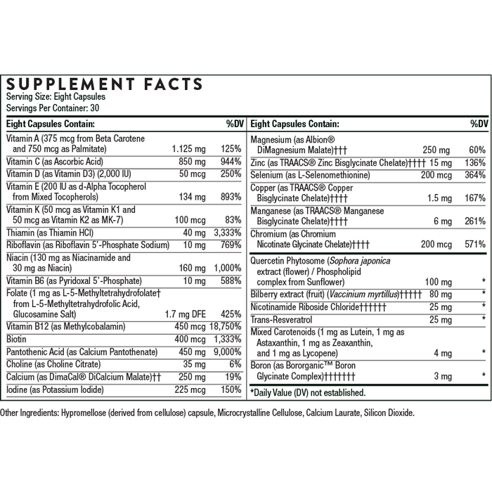 Advanced Nutrients (240 Capsules)-Thorne-Pine Street Clinic