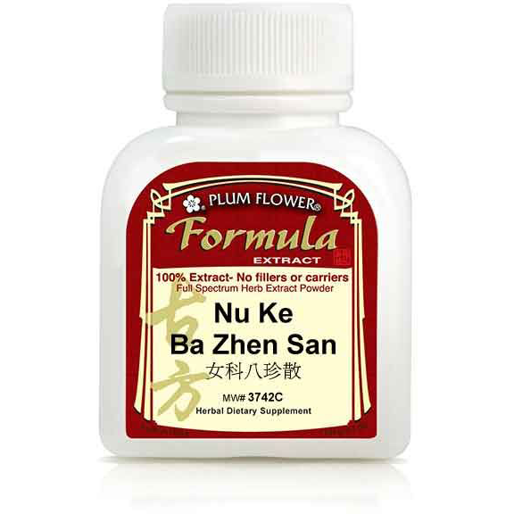 Nu Ke Ba Zhen San Extract Powder (100 g Bottle)