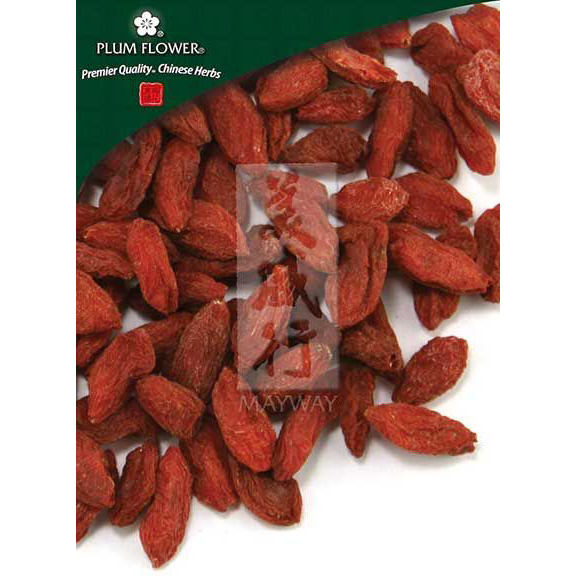 Goji Berries (Gou Qi Zi) (Lycium barbarum fruit) - Certified Organic (500 Grams)-Chinese Formulas-Plum Flower-Pine Street Clinic